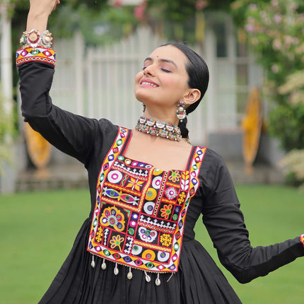 Lorenvalley Fashion Multicolor Rayon with Attractive Gota-Patti Lace Lehenga Choli