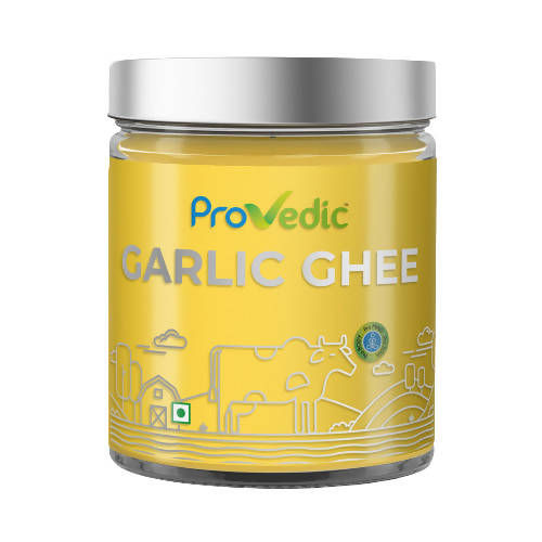 ProVedic Garlic Ghee | Pure Ghee for Better Digestion and Immunity Booster | Homemade Organic & Fresh Ghee | No added Preservatives