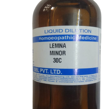 SBL Homeopathy Lemna Minor Dilution