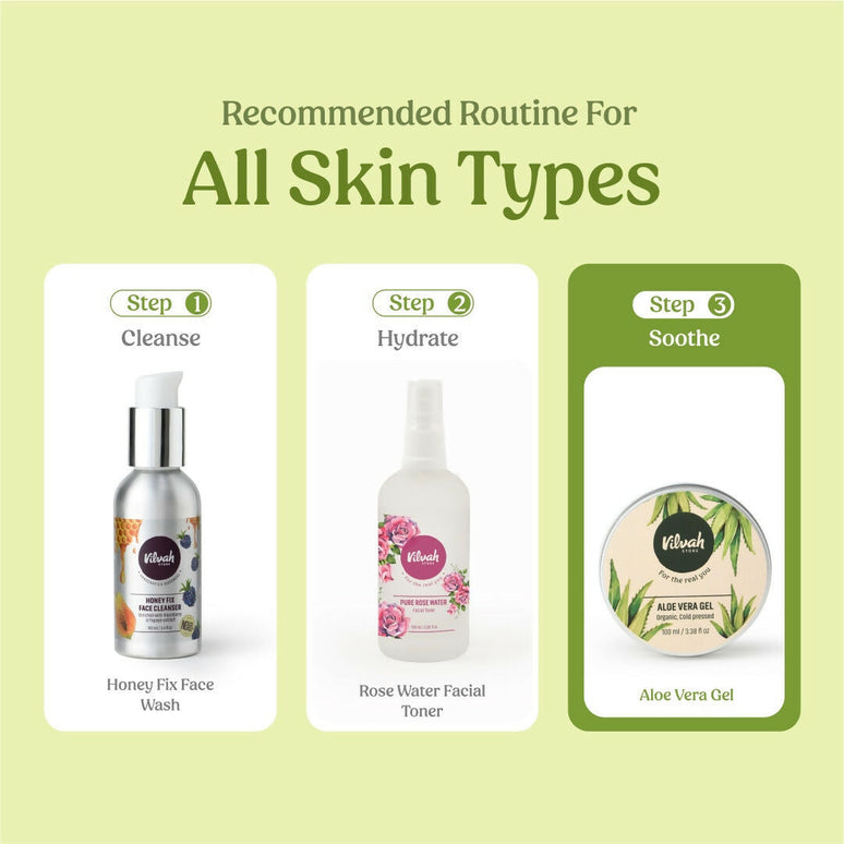 Vilvah Store Aloe Vera Gel (Multi-Purpose Skin & Hair Care)