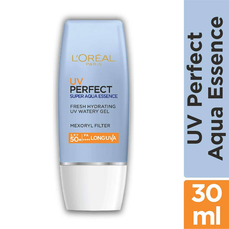 L'Oreal Paris UV Perfect Super Aqua Essence SPF 50+ PA++++ Long UVA