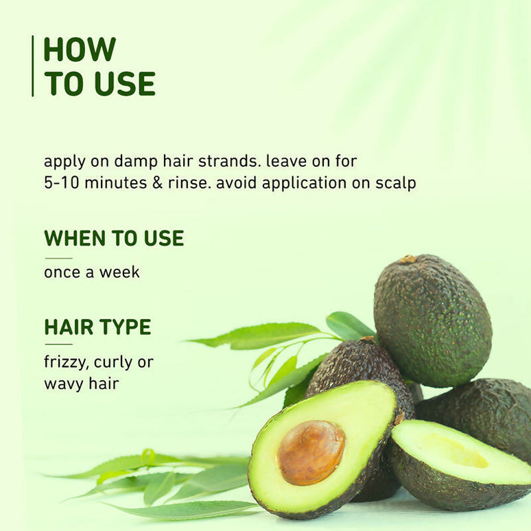 Plum Avocado Hair Mask For Dry and Frizzy Hair