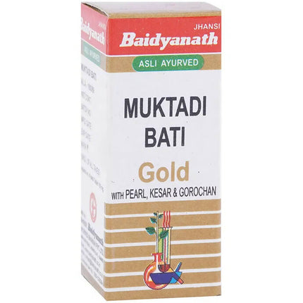 Baidyanath Jhansi Muktadi Bati (With Gold, Pearl, Kesar & Gorochan)