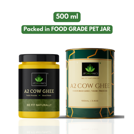 Le Organics A2 Cow Ghee | Cultured Desi Ghee | Homemade & Certified Organic Ghee