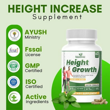Kayashree Height Growth Capsules Height Increase For Men & Women