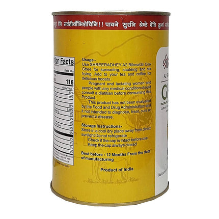 Shreeradhey A2 Bilona Gir Cow Ghee | Bilona Ghee 100% Pure | Churned From Curd | Homemade Organic Authentic Cow Ghee