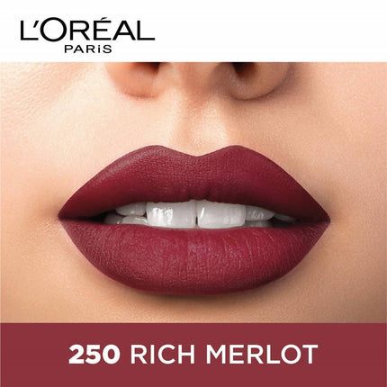 L'Oreal Paris Color Riche Moist Matte Lipstick - 250 Rich Merlot