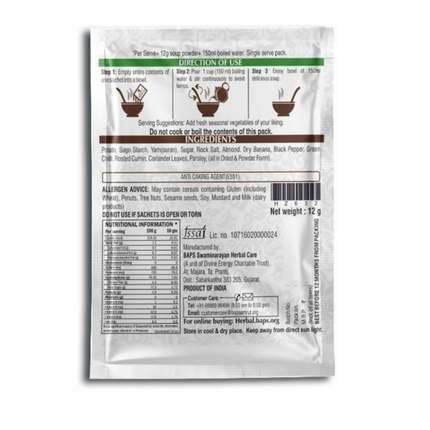 Baps Amrut Potato Almond Farali Soup