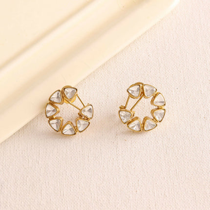 Moissanite Earrings - Ruby Raang