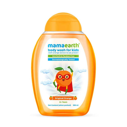 Mamaearth Original Orange Body Wash For Kids with Orange & Oat Protein - Limited Time Offer