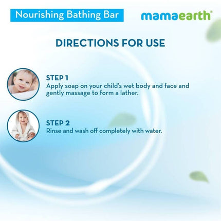 Mamaearth Nourishing Baby Bathing Bar Soap For Gently Cleanses, Retains Moisture, Fruity Essence