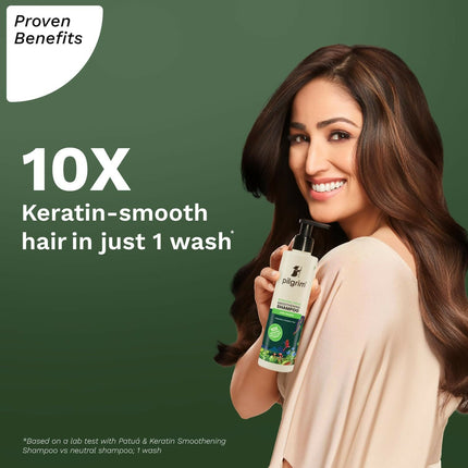 Pilgrim PatuÃ¡ & Keratin Hair Smoothening Shampoo For Dry & Frizzy Hair, For Hair Smoothening & Healthy Scalp