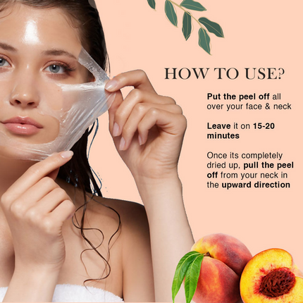 Richfeel Peach Peel Off Mask For Glowing Skin