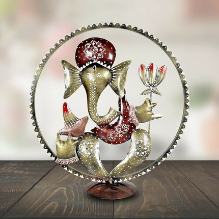 Umi Ganesha Idol in Cirle Decorative Handicraft Showpiece Ganesha Idol