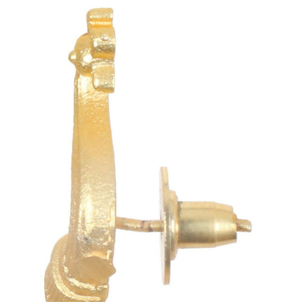 Joban Fashion Women Matte Gold Brass Jhumka