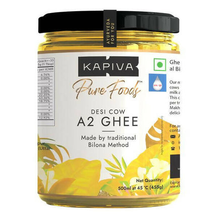 Kapiva A2 Desi Cow Ghee | Pure and Natural Ghee From A2 Cow Milk | Organic Cow Ghee