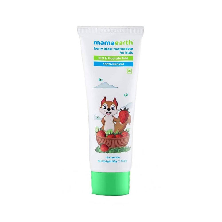 Mamaearth Berry Blast Kids Toothpaste For Promotes Healthy Teeth & Gums, Cleanses Teeth