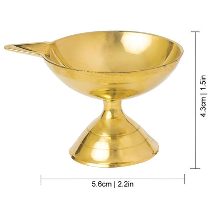 Spillbox Gold Toned SSDA Small Diya Pooja Essentials