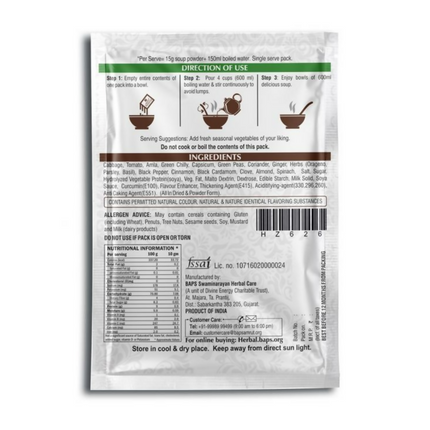 Baps Amrut Immune Boosting Green Veg Soup