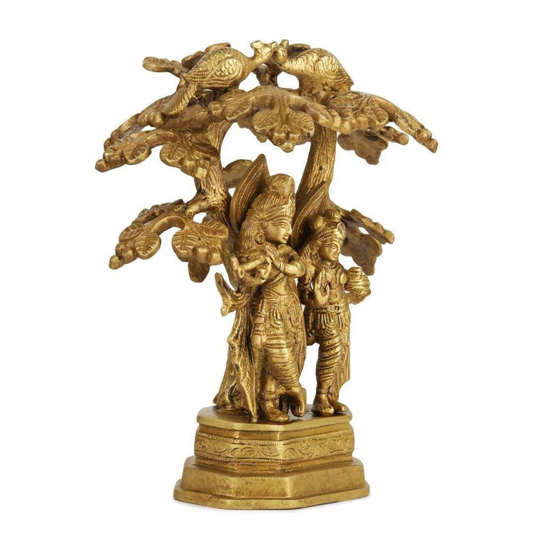 Devlok Radha With Krishna Under Tree Idol