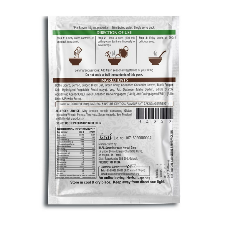 Baps Amrut Bottle Gourd Soup