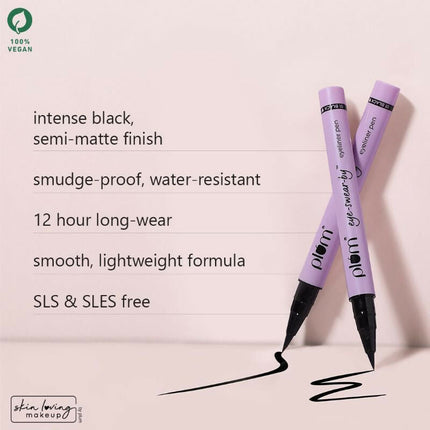 Plum Eye-Swear-By Eyeliner Pen - 01 Black