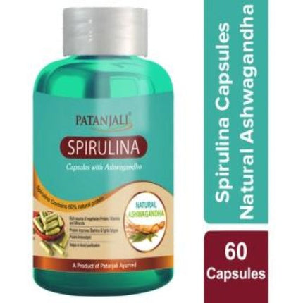 Patanjali Spirulina Capsules with Ashwagandha