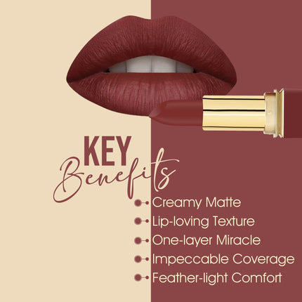 Colors Queen Nude It Creamy Matte Lipstick - Cranberry