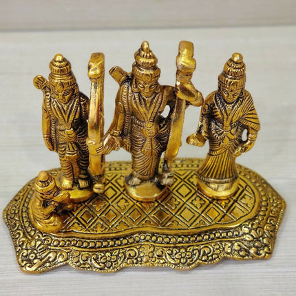Giftnagri Lord Ram Darbar Idol Metal Showpiece Hindu Religious Idols