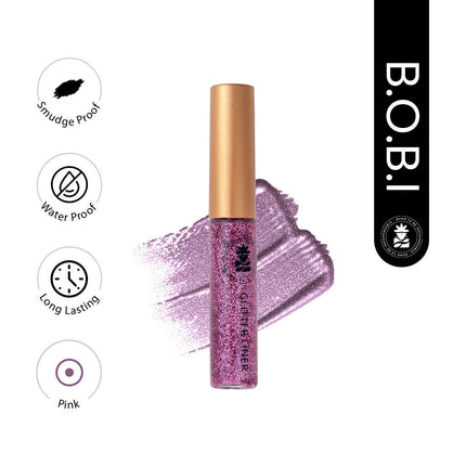 BOBI Glitter Eyeliner Pink Diamond Sparkle Finish