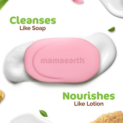 Mamaearth Multani Mitti Moisturizing Lotion Soap (Buy 3 Get 1 Free) - Limited Time Offer