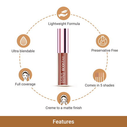 Lotus Ecostay Insta-Hide Creme Concealer - Peach Corrector