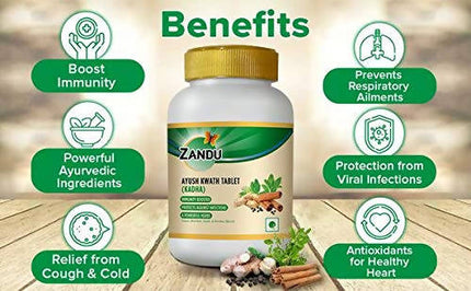 Zandu Ayush Kwath Tablets Immunity Booster Kadha