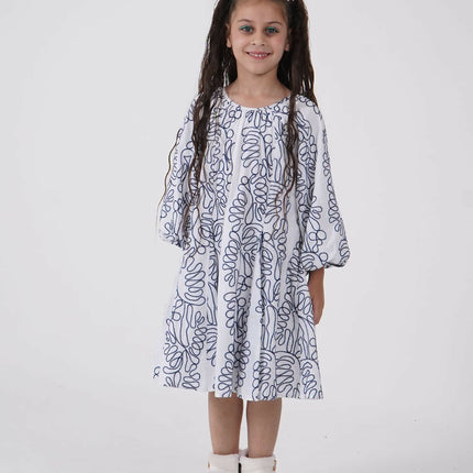 LH Luxury Fashion Balloon Sleeve Dress for Girls – Premium Kidswear Brands in India