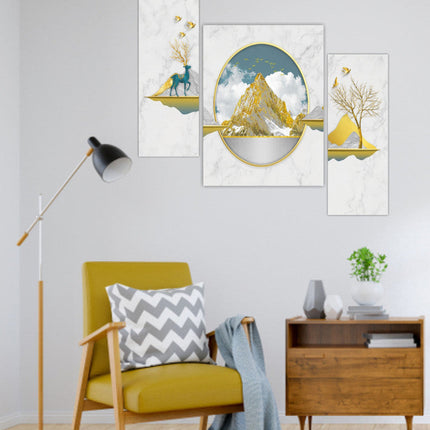 Tehzeeb Creations Set Of 3 Digital Wall Painting