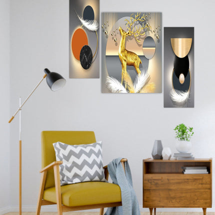 Tehzeeb Creations Set Of 3 Digital Wall Painting