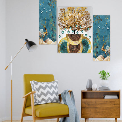 Tehzeeb Creations Set Of 3 Digital Wall Painting