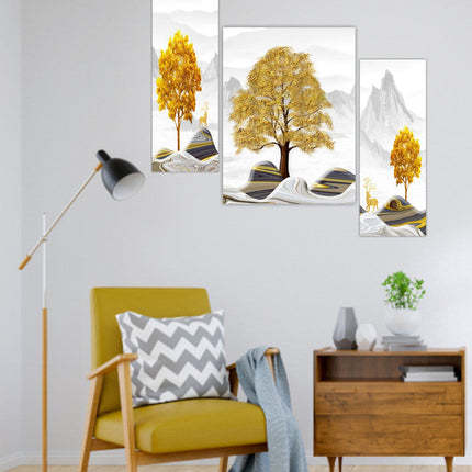 Tehzeeb Creations Set Of 3 Digital Wall Painting