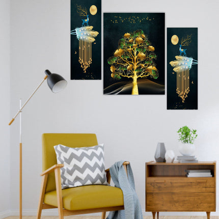 Tehzeeb Creations Set Of 3 Digital Wall Painting