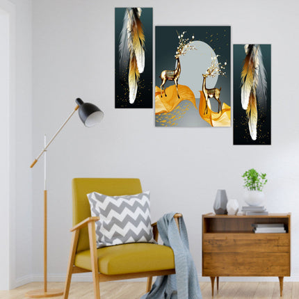 Tehzeeb Creations Set Of 3 Digital Wall Painting