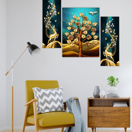 Tehzeeb Creations Set Of 3 Digital Wall Painting