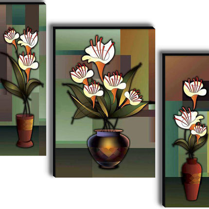 Tehzeeb Creations Set Of 3 Digital Wall Painting