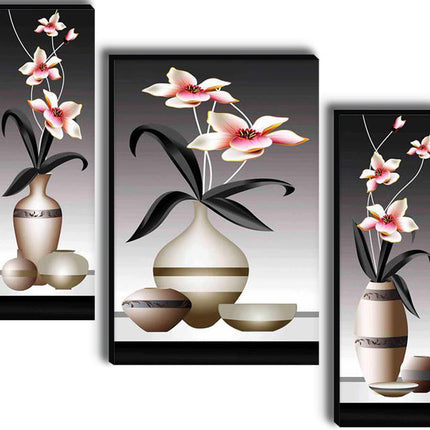 Tehzeeb Creations Set Of 3 Digital Wall Painting