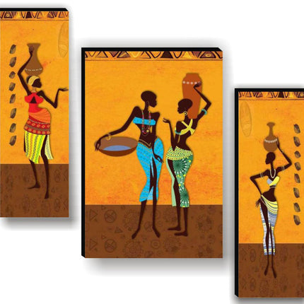 Tehzeeb Creations Set Of 3 Digital Wall Painting
