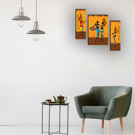 Tehzeeb Creations Set Of 3 Digital Wall Painting