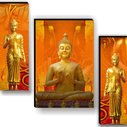 Tehzeeb Creations Set Of 3 Digital Wall Painting