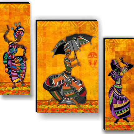 Tehzeeb Creations Set Of 3 Digital Wall Painting