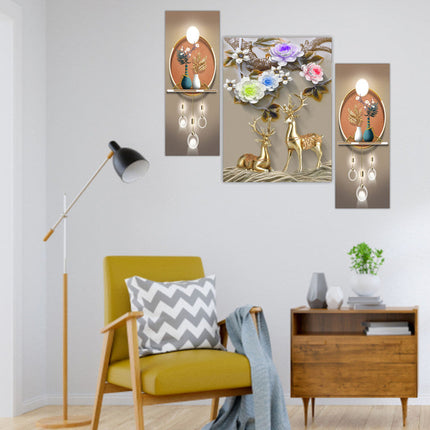 Tehzeeb Creations Set Of 3 Digital Wall Painting