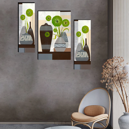 Tehzeeb Creations Set Of 3 Digital Wall Painting