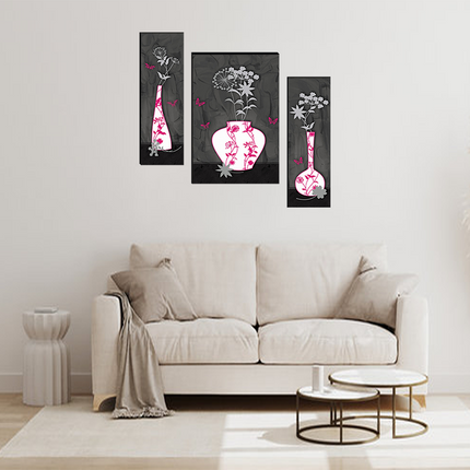 Tehzeeb Creations Set Of 3 Digital Wall Painting